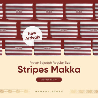 Prayer Sajadah - Stripes Makka _ Regular Size (New Arrival!)