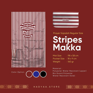 Prayer Sajadah - Stripes Makka _ Regular Size (New Arrival!)