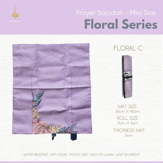 Buy floral-c Prayer Sajadah Mini Size - Floral Series (New Arrival!)