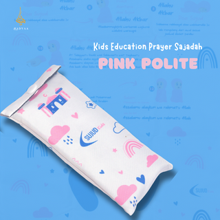 Kids Education Prayer Sajadah - Pink Polite (New Arrival!)