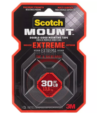 3M Scotch® 414P Extremely Strong Double Sided Permanent Mounting Tape, 1inch x 60inch